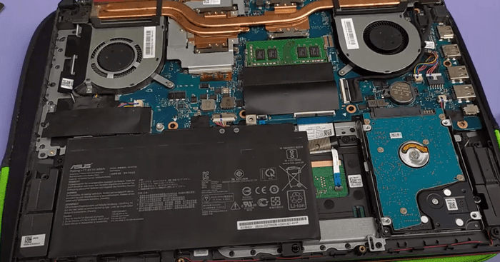 already installed hard disk and no M.2 ssd in asus tuf gaming fx505