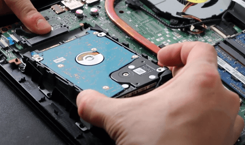 taking the HDD out from its SATA port