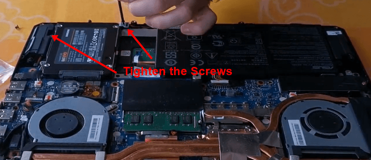 tighten the screws