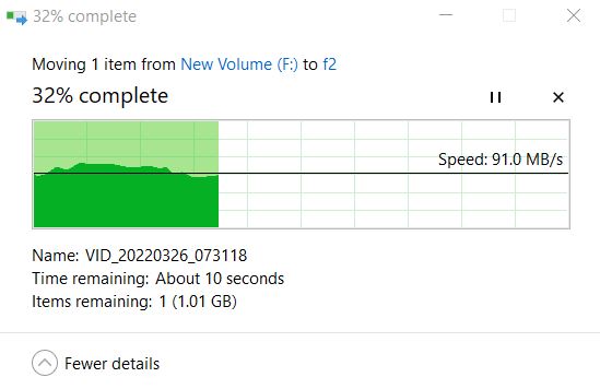 moving file from ssd to hdd